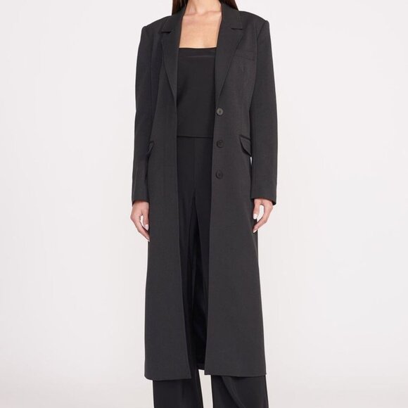 Staud RALPH COAT | BLACK - Picture 1 of 8